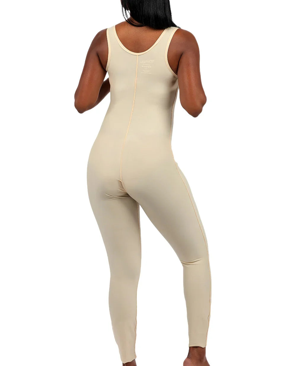 Rear view of the Allegra 2 bodysuit, highlighting the supportive high back design and seamless medical-grade fabric that fits discreetly under clothing.